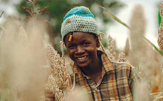 youth in field